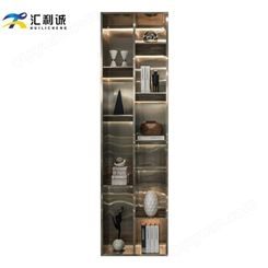 简约不锈钢展示柜 卧室钛金金属置物柜置物柜