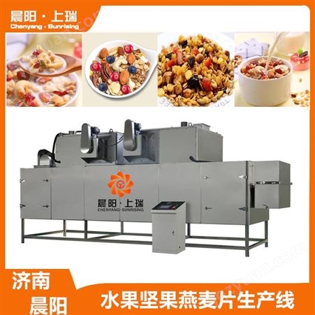 坚果水果燕麦片生产线 晨阳机械 干吃麦片生产设备生产厂家 坚果水果燕麦片生产设备供应商
