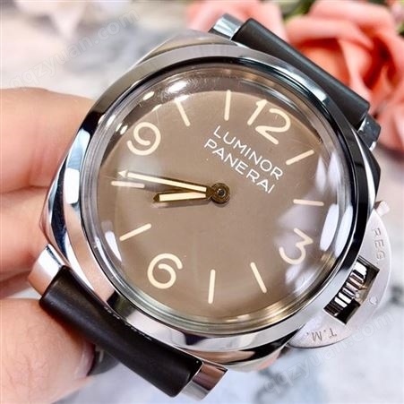 奢华尚品-沛纳海-特别版腕表系列PAM00663腕表-浅棕色表盘-抛光精钢表壳-沛纳海二手手表鉴定