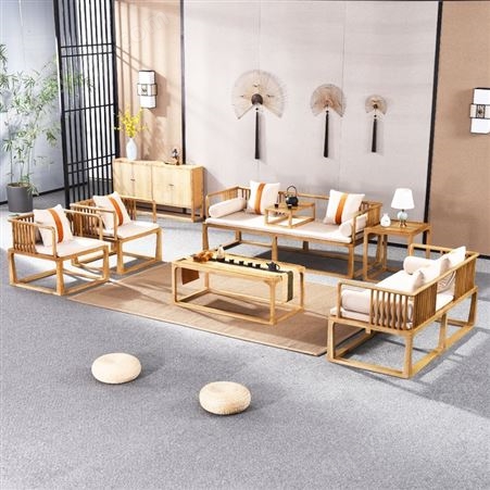 现代简约新中式家具 新中式家具 新中式老榆木家具定制