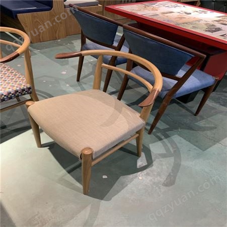 厂家供应新中式椅子 实木餐桌椅 老榆木圈椅支持定制 青岛万千家具