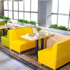 江苏苏州西餐厅沙发 酒店 咖啡厅软包卡座批发5溢彩家具卡座餐厅专用