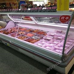 雪迎商用双曲面熟食服务柜展示柜熟食小菜展示超市服务柜玻璃门柜