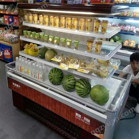雪迎冷柜批发 超市饮料柜蔬菜冷藏柜立式风幕柜 敞开式展示柜冰柜商用水果保鲜柜