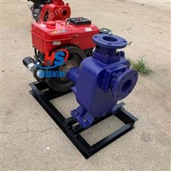 大流量柴油抽污水泵工程供水排涝水泵柴油高扬程3寸泵