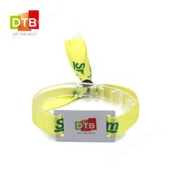 DTB 一次性门禁管理手腕带 NFC绿色手环带 可回收RPET编织腕带