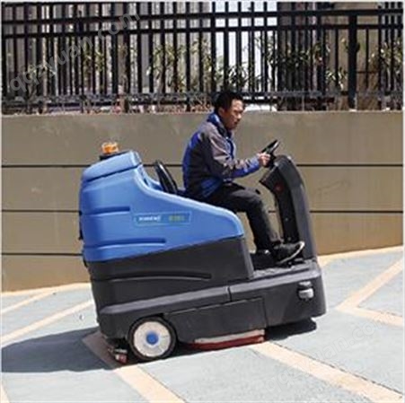 天津洗地机 容恩R180 驾驶式擦地机  机场火车站拖地车 物业清洁机