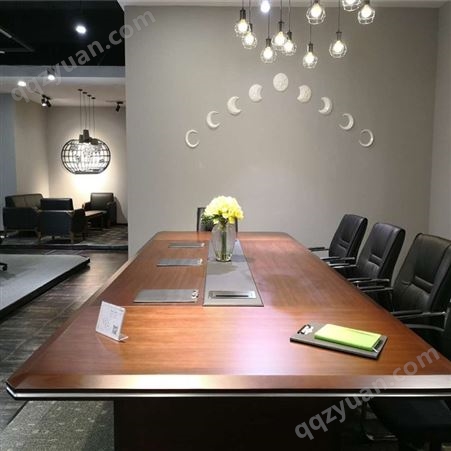 定制无纸化系统会议桌 油漆长桌升降器 智能办公条桌