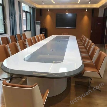 办公家具会议桌 现代长方形培训洽谈桌  实木烤漆会议桌