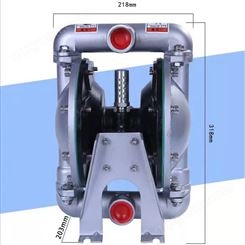 空气压缩抽污水泵 煤矿气动双隔膜泵 不锈钢BQS500/0.2抽水机