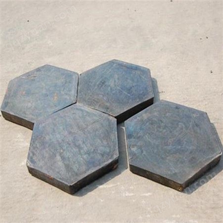 压延微晶铸石板厂家批发刮板机耐磨铸石板 六边形防腐铸石板