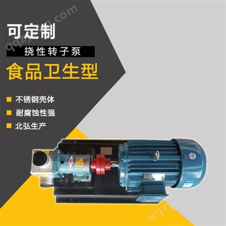 供应挠性转子泵 不锈钢齿轮泵 柔性泵 高粘度泵
