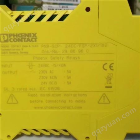 菲尼克斯安全继电器PSR-SCP- 24UC/ESL4/3X1/1X2/B - 2981059