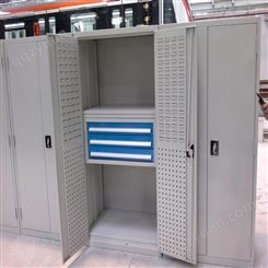 天津重型置物柜 带抽屉置物柜 挂板置物柜生产工位器具厂家-GOFO