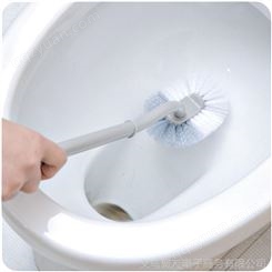 卫生间清洁创意软毛洁厕刷E436居家弯曲塑料长柄马桶刷