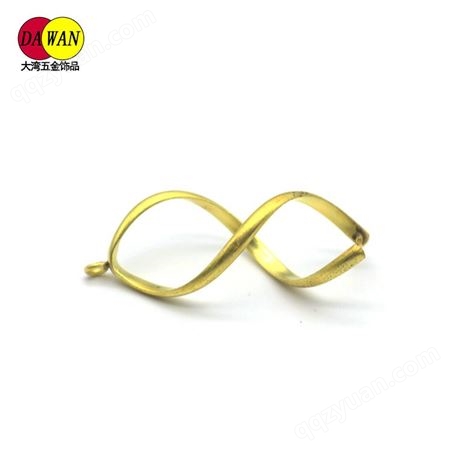 金色金属双层耳环项链吊坠 半成品金属配件 来图样可定制成品