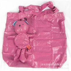 小熊折叠环保袋 尼龙190T 折叠公仔购物袋 企业活动礼品 方便实用