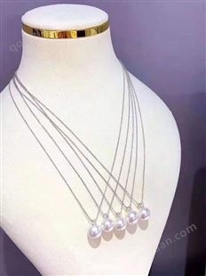 新澳白光活动款，18k金镶嵌珍珠吊坠
