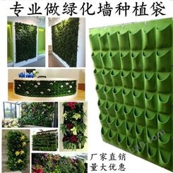 垂直绿化植物种植袋 无纺布美植袋定做 壁挂式立体毛毡植物袋