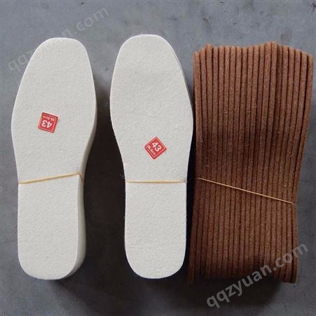 厂家供应冬季保暖白色毛毡鞋垫