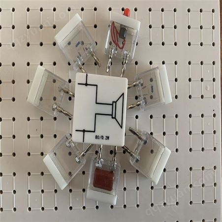 A1电子元器件  电工电子九孔板  模电数电元器件  元器件透明盒