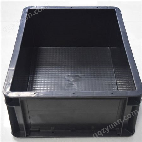电子胶箱 防静电周转箱 加厚黑色塑胶盒 防静电箱 塑料箱 防静电方盘
