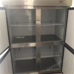 厨房保鲜冷藏冰箱 四门双机双温厨房冰柜  供应价格 天立诚
