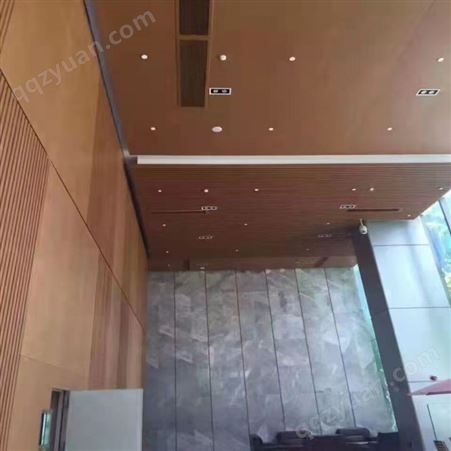 山东仿木纹铝单板 体育馆学校商场大厅墙体包柱吊顶天花铝单板