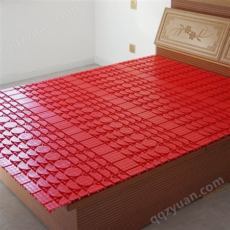 干式水暖免回填地暖模块 挤塑板模块 红色水地暖板 恒温水暖炕板模块