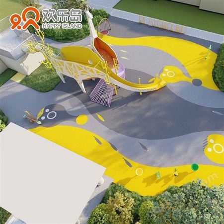长颈鹿滑梯无动力游乐设备小区儿童乐园公园组合滑梯规划设计定做