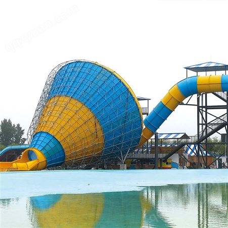 户外大型水上乐园设备可定制 螺旋彩虹滑梯水上游乐设施厂家