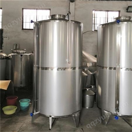 正规不锈钢储酒罐 食品级储水罐 500吨金属容器 现货出售 鸿运达发酵罐批发厂家
