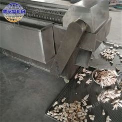 的成套鸡爪切段设备厂家 凤爪切段机器 连续式鸡爪分段机 分割两段或者三段