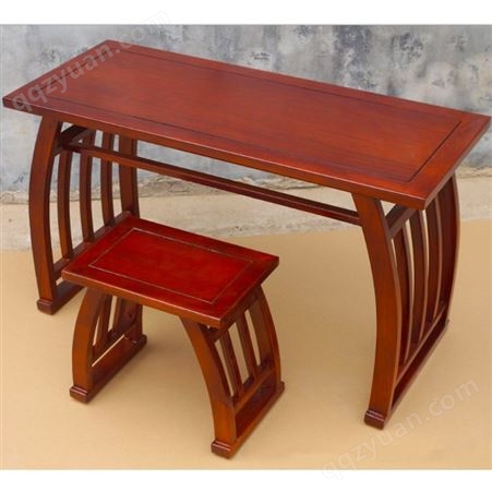 鑫林投影书法国学桌定制 木质条案桥翘头桌 多购优惠