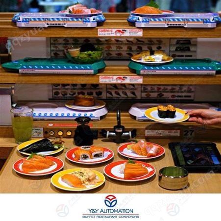多层智慧餐厅自助出餐送餐设备_智能传菜送餐输送设备_昱洋智能送餐机器人