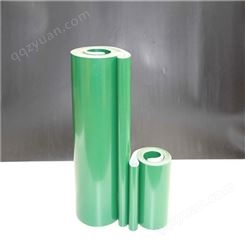 安耐厂家供应 绿色平面PVC输送带可以定制加工量身打造