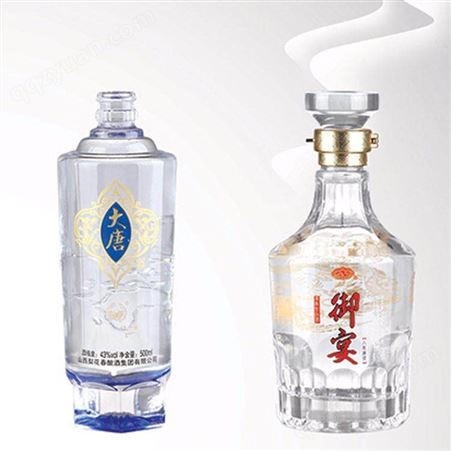酒瓶价格 批量生产 5斤装喷涂烤花瓶 白酒玻璃烤花瓶 方形白酒瓶 玻璃瓶厂家
