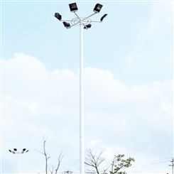 LED高杆灯停车场球场灯15米25米中杆投光灯广场可升降路灯杆厂家 凯佳照明