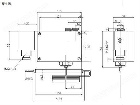 541/7TZ双触点温度控制器双触点温度控制开关生产厂家