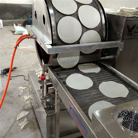 2020电磁加热新型不锈钢烤鸭饼出皮机  名诺牌MNCJ450-DC型款低价烤鸭饼机 厚薄可调多种型号烤鸭饼机