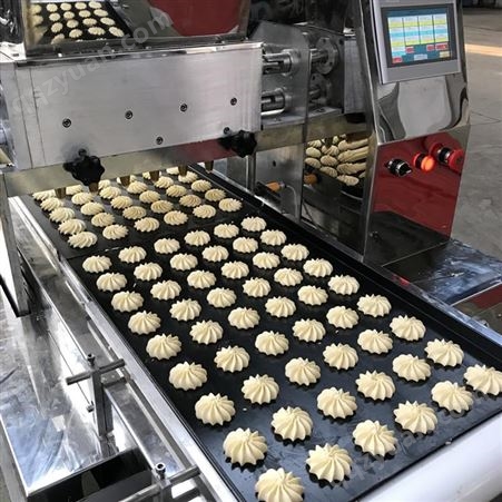 全自动奶酪挤出机 黄油曲奇挤花机 四芯棍奶酪扭花生产线 上海合强曲奇饼机制造商