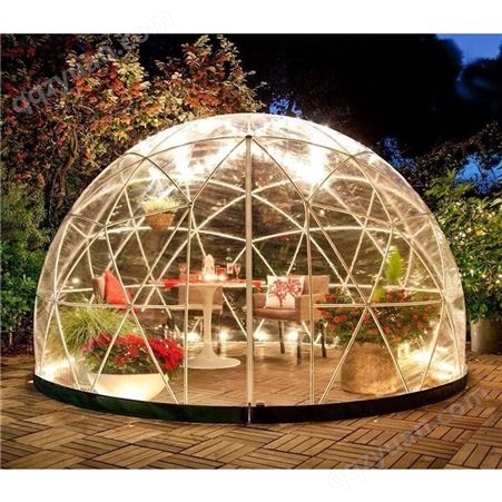 3.6米树脂球形帐篷星空顶帐篷明透帐篷花园帐篷花园小屋星空小屋酒店帐篷
