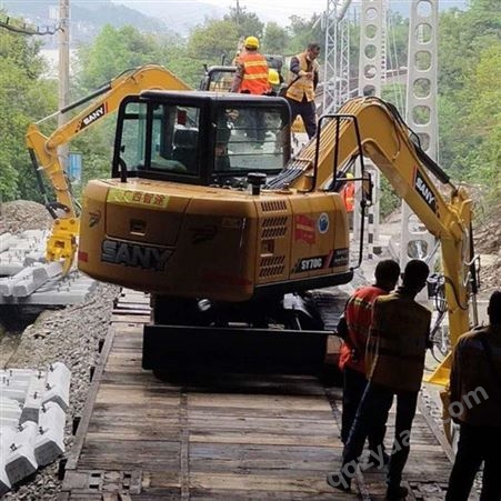 SK200公铁两用挖掘机铁路挖掘机改装铁路枕木机