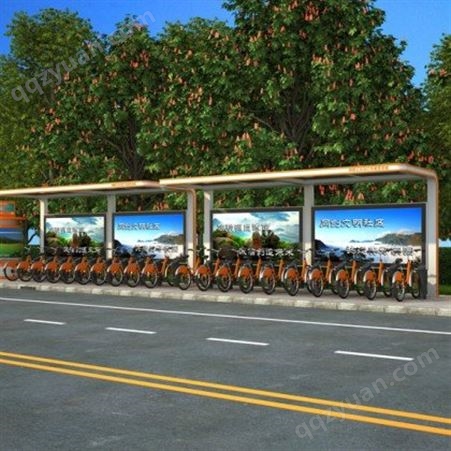 自行车棚厂家 不锈钢公交站亭 