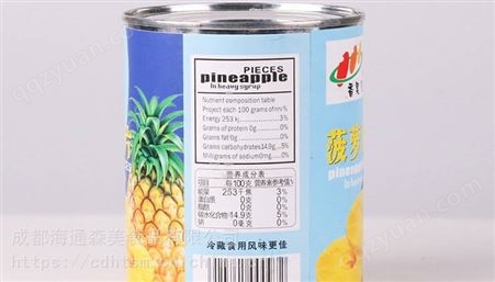 香果儿菠萝片/水果片杂果罐头黄桃罐头 836g*24罐