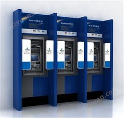 宇源智能ATM机防窥隔板 自助银行穿墙式ATM机附行式防窥板隔断挡板定做厂家
