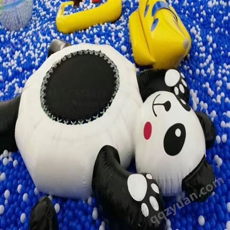游乐好项目充气攀岩 充气气模出租熊猫岛气模多姿多彩