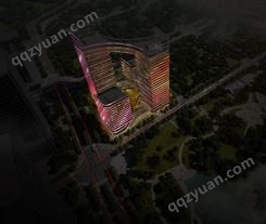 太原荔园国际金融中心项目亮化设计方案建筑亮化景观照明