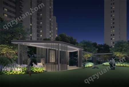 当代府项目景观照明设计案例建筑亮化景观照明办公楼住宅
