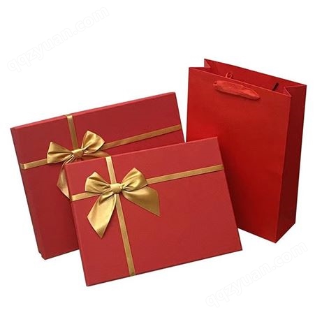新款高档 红色精致礼品包装盒 节日送礼物礼品盒可定制 放心选购